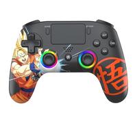 Subsonic - Dragon Ball Z PS4 Wireless Controller - DBZ Controller PS4 Goku | PS4 Wireless Controller with Programmable Paddles and RGB LED, Vibration, 6-axis Gyroscope, Turbo Function and Touch Function