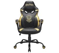 Subsonic Harry Potter Gaming Office Chair Black Hogwarts Official Licence | Official Harry Potter black & gold gamer office chair - 5cm HD foam, embroidery, ergonomic & height-adjustable rocking seat