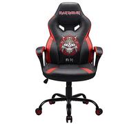 Subsonic Iron Maiden - gamer chair - Gaming office chair Black - Size S/M | Official Iron Maiden gamer chair - 5cm HD foam, embroidered Senjutsu design, adjustable height & rocking seat