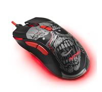 Iron Maiden Wired Gaming Mouse - 7200 Dpi Optical Sensor Gaming Mouse - Ergonomic Shape - 7 Programmable Buttons - Officially Licensed Gift
