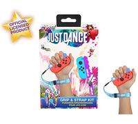 Subsonic Just Dance 2019 - Grip and Strap Pack - Ergonomic Comfort Handles with Straps for Nintendo Switch JoyCon Controller - Blue and Purple