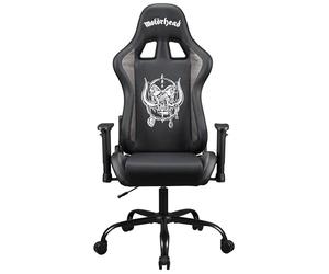 Subsonic - Motorhead Gaming Chair - Ergonomic Office Chair with High-Density Foam, Reclining Backrest and Adjustable 3D Armrests - Adjustable Height - Black