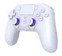 Subsonic PS5 & PC Wireless Controller - 2 Back Paddles - RGB White | Wireless PS5 & PC controller - 2 back paddles, turbo, RGB LED, 6-axis gyro, touchpad & 10h battery. All pro