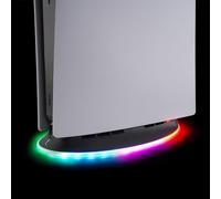subsonic PS5 stand for PS5 and PS5 Slim, 2-speed cooling fan, PS5 RGB LED dock with 1 additional USB port