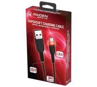 Subsonic Raiden USB-C Charging & Transfer Supersoft Anti Knot Cable 3m