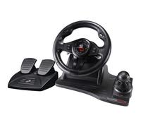 Superdrive - GS550 Racing steering wheel with Pedals, paddles shifter, shifter & vibration for Xbox Serie X/S, PS4, Xbox One, PC (programmable f