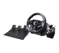 Superdrive Gs850-X Racing Steering Wheel With Manual Gear Lever, 3 Pedals, Shift Paddles For Xbox Series X, Ps4, Xbox One (Programmable For All
