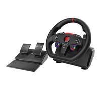 Subsonic - Superdrive GT270 Racing Wheel, 270° Rotation, LED Illuminated Controls, Pedals, Compatible with Switch/Xbox/PS4/PC - Black