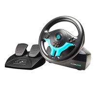Subsonic - Superdrive SV250-S Steering Wheel - Switch 2 - Switch - Racing Wheel, 180° Rotation, with Pedals and Paddles on the Wheel - Blue Edition