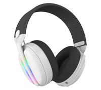 Subsonic - Vektra Wireless Gaming Headset for PS5, PS4, PC, Xbox, Switch and Switch 2 - LED Gaming Headset with 7.1 Speakers, Retractable Microphone, built-in Volume Control, and Mute Button - White