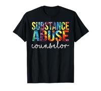 Substance Abuse Counselor Back to School Tie Dye T-Shirt