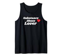 Substance Abuse Lover with a red Heart Tank Top