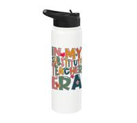 Substitute Teacher Era Back to School Teaching Assistant Stainless Steel Insulated Water Bottle