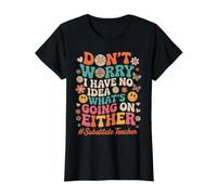 Substitute Teacher Funny Value Graphic T-Shirt, Women, Black, S