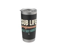 Substitute Teacher Professional Plot Twist Handler Sub Life Stainless Steel Insulated Tumbler