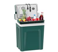 SubSun 27 Quart Electric Cooler and Warmer with Handle, Portable Thermoelectric Fridge, Car Fridge Cooler with 12V DC & 110 AC for Camping, Travel & Picnics, Green