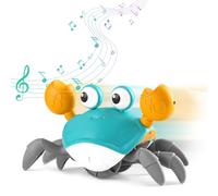 SubTack Crawling Crab Toy - Interactive Dancing Crab Baby Toy for Sensory Development | Musical Walking Baby Toys 6 to 12 Months, Gifts for 1 Year Olds Boys and Girls, First Birthday Baby Gift