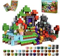 Subtail Magnetic Blocks-216PCS Magnetic Building Blocks Tiles Stacking, Construction Toys STEM Sensory Toys for Toddlers Kids Boys Girls Ages 3 4 5 6 7 8 9 10 Halloween Birthday Gifts Stowable