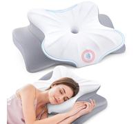 Subtail Memory Foam Pillow Neck Pillow, Sleeping Pillow Comfortable Pillow, Ergonomic Cervical Pillows Side Back Stomach Sleeper Cooling with Removable Cover