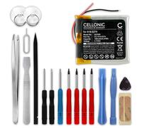 subtel 1x Battery for mp3 player Compatible with Apple iPod Shuffle 2 Gen. - A1204, 616-0274 - (100mAh, 3.7V) + Tool-kit