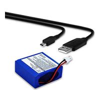 subtel 1x Battery for Payment terminal/POS Compatible with Safescan 155i, 135i, 145ix, 112-0410 - (700mAh, 10.8V) + USB Cable