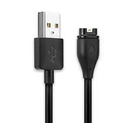 subtel 1x Smartwatch Connector to USB A Charging and data cable compatible with Garmin Fenix 8, 7 / Forerunner 255, 55, 265 / Vivoactive 5 / Venu 3, 3S, 2 / Enduro 3-1m, black