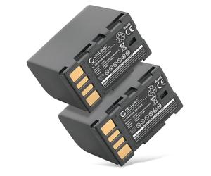 subtel 2x Battery compatible with JVC EX-Z2000, GR-D720, GR-D721, BN-VF808 | 2250mAh, 7.4V, Lithium Ion for JVC GR-D725, GR-D726, GS-TD1, GY-HM100, GY-HM150E, GZ-HD10, GZ-HD3, BN-VF808U, BN-VF815