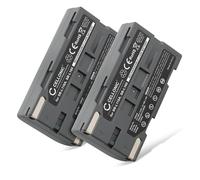 subtel 2x Battery for Camera Compatible with Samsung SC-D23, SC-D77, SC-D33, SB-L160 - (1850mAh, 7.4V)