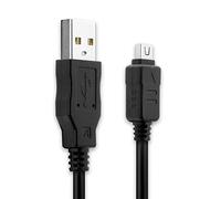subtel Camera USB Cable Replacement for Olympus OM-D E-M1 E-M10 Mark II OM-D E-M5 Mark II Pen E-PL7 E-PL3 Tough TG-4 XZ-1 Charger 1.5m Lead Fast Charging Data Cable File Transfer - Black