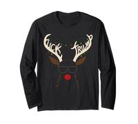 Subtle Anti Trump Reindeer Holiday Protest Design Long Sleeve T-Shirt