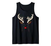 Subtle Anti Trump Reindeer Holiday Protest Design Tank Top