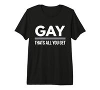 Subtle Gay Pride Minimal Pride Gift for Gay Man Premium T-Shirt