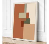 Subtle Geometry Minimalist Canvas Wall Art Print 18x12 Inch | Ready to Hang, Gallery Wrapped, Fade-Resistant Inks, Securely Packaged, UK Made