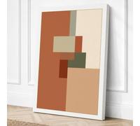Subtle Geometry Minimalist Canvas Wall Art Print 24x16 Inch | Ready to Hang, Gallery Wrapped, Fade-Resistant Inks, Securely Packaged, UK Made