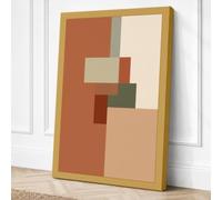 Subtle Geometry Minimalist Canvas Wall Art Print 24x16 Inch | Ready to Hang, Gallery Wrapped, Fade-Resistant Inks, Securely Packaged, UK Made