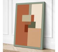 Subtle Geometry Minimalist Canvas Wall Art Print 30x20 Inch | Ready to Hang, Gallery Wrapped, Fade-Resistant Inks, Securely Packaged, UK Made