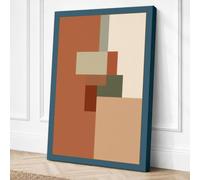 Subtle Geometry Minimalist Canvas Wall Art Print 36x24 Inch | Ready to Hang, Gallery Wrapped, Fade-Resistant Inks, Securely Packaged, UK Made