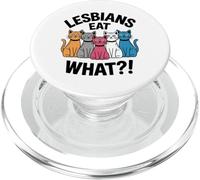 Subtle Lesbian Pride Cat Lesbians Eat What PopSockets PopGrip for MagSafe