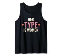 Subtle Lesbian Pride Soft Sapphic Everyday WLW Visibility Tank Top