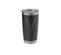 Subtle Lesbian WLW Symbol Lavender Sprigs Sapphic Stainless Steel Insulated Tumbler