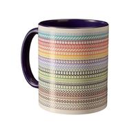 Subtle Profanity Mug - I'm a Ray of Fucking Sunshine - 15oz Green Handle, Hidden Message Mental Health Gift for Bestie, Therapist, Feminist, or Self-Care Queen (Purple)
