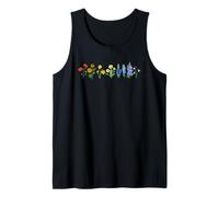 Subtle Wildflowers LGBTQ Month Rainbow Florals Gay Pride Tank Top