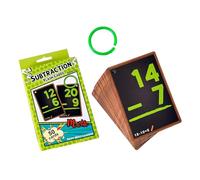 Subtraction Flash Card - Division Math Flash Cards, Classroom Learning Sets, Early Education Number Tool | Use For Kindergarten Kids Grade Study Practice Daily Skill Training Home School Setup