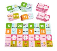 Subtraction Games | Wooden Educational Toy to Stimulate Intelligence, Development Calculating Skills, Hour Reading and Word Recognition for 6 to 8 Years Old