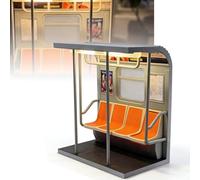 Subway Train Lamp - 3D Printed Mini Metro Desk Lamp with Warm LED Ambient Lighting, Aesthetic Desk Decor & Unique Gift for Train Enthusiasts (Soft Cozy Tone) (1Pc)