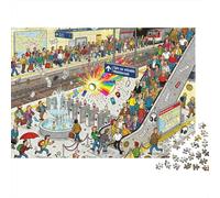 Subway Transfer Station Rush Wooden Jigsaw Puzzle Waterproof 1000 Piece Puzzles for Adults Gifts Fun Educational Games