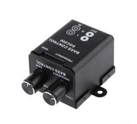 Subwoofer Bass Gain Control Knob for Car Audio Systems - Remote Level Controller for Amp Volume - Wired for rca Connection with Extension Cable - Fit Black Unit