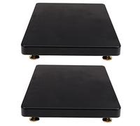 Subwoofer Isolation Stand, Speaker Isolation Feet Platform, Riser Stabilizer Base, With Fixed Copper Nail For Studio Monitor (Color : Black, Size : 35x40cm)