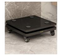 Subwoofer Isolation Stand With Adjustable Spikes & Rubber Feet,2 Floors Speaker Stand Platform,Stabilizer Base,Floor Speakers,Mobile On Wheels,for Studio Monitor, Subwoofer(Black-A,WHEEL TYPE_25X30CM