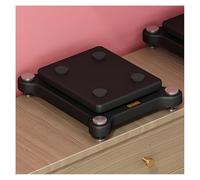 Subwoofer Isolation Stand With Adjustable Spikes & Rubber Feet,2 Floors Speaker Stand Platform,Stabilizer Base,Floor Speakers,Mobile On Wheels,for Studio Monitor, Subwoofer(Black-B,BRACKET STYLE_40X4